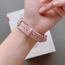 1PC Bow Hollow-Out Leather Strap Compatible With Apple Watch Band 38/40/41 42/44/45 S11 10 42/46mm Elegant Lady Wristband Series 9 8 7 6 5 4 3 2 1 SE