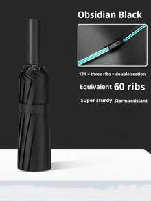 Ombrello automatico a 60 stecche, protezione da sole e pioggia, ombrello con protezione UV, adatto per scuola, ufficio, casa, viaggi e forniture per il ritorno a scuola, ombrello multiuso, protezione solare, protezione UV al 99%, adatto per uomo e donna, struttura durevole, protezione da sole e pioggia