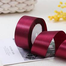 1 Roll 4cm Wide Satin Ribbon With Bowknot For Diy Hair Accessories, Cake Decorating, Baking, Tying, - Lilac Purple - View 3