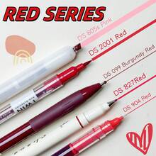 5pcs Retro Green Neutral Pens, Includes 5 Different Models, Suitable For Drawing, Writing, Engineering Drafting, Doodling, Office And School Supplies - 5 Retro Blue - View 13