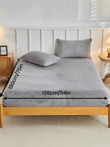 1 件床笠、床上用品、床垫保护套、床罩、舒适家纺、柔软舒适的床垫罩、纯色床单、深口袋、仅床单、不带枕套、防尘、可机洗、床上用品礼品、适合双人大床、可机洗、秋季装饰、冬季装饰
