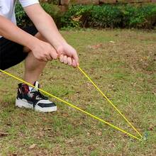 Conjunto de 6 fivelas para corda de barraca com ajustadores, à prova de vento, com luz refletora noturna e 4 metros de comprimento.