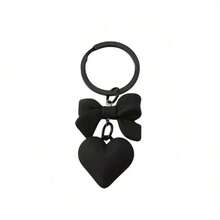 1/2 Pieces Heart & Chain Keychain Solid Key Ring Minimalist Bag Accessory Valentine's Day Jewelry - Multicolor - View 5