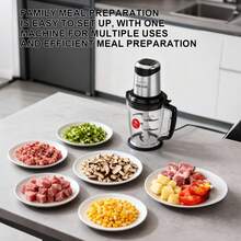 SOKANY 06047 Household Meat Grinder, A Multi-Purpose Kitchen Cooking Machinery.800W High Power, 2.5L Household Capacity, One-Button Two-Speed, Rotation Adjustment, Six-Page Spiral Blade, Three-Dimensional Solid Crushing, Removable, Easy To Clean.It Is Suitable For The Processing Of Meat, Sauces, Chopped Vegetables And Auxiliary Ingredients In The Kitchen.