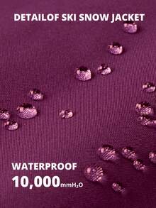 CAMEL CROWN Women's Warm Winter Ski Jackets Waterproof Snow Coat With Hood Mountain Windproof Rain Jacket - Purple - View 2