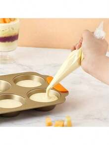 100个一次性裱花袋，蛋糕装饰必备 - 非常适合裱花、裱花，也是烘焙和厨房用品的理想之选，返校季必备 - 無色 - 查看 7