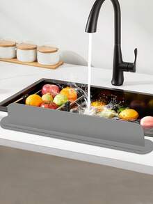 Silicone Splash Guards In Various Sizes And Specifications, Kitchen Sink Splash Guards And Barriers, Sink Countertop Backsplashes, Kitchen And Bathroom Faucet Splash Guards, Easy To Clean, Splash-Proof Design, Durable Kitchenware - Multicolor - View 4