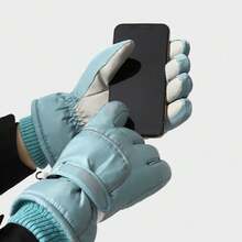 [ Latest Style][ Latest Style]Women's Snowboard Touch Screen Winter Motorcycle Waterproof Warm Ski Gloves - màu đen - Xem 5