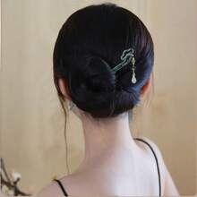 1 buc clip de păr cu ciucuri retro cu fluture de culoare aleatorie, decor cu fluture argintiu, accesoriu de păr în stil chinezesc pentru Hanfu și Cheongsam - Multicolor - Vizualizare 1
