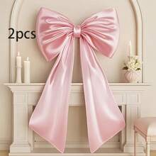 1 chiếc nơ lớn màu hồng trang trí, dùng để trang trí phòng chim vẹt mào, nơ ruy băng satin 3D trang trí sinh nhật chim vẹt mào, đồ trang trí treo tường màu hồng nhạt khổng lồ, phù hợp cho các bé gái học múa ba lê, đồ trang trí sang trọng hình ruy băng màu hồng với tua rua dài, trang trí tiệc, thích hợp cho lối đi đám cưới, cửa ra vào, vật trang trí trung tâm bàn - Hoàn hảo cho tiệc cưới, Ngày Valentine, Lễ tốt nghiệp. - Nhiều màu - Xem 15