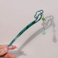 1 buc clip de păr cu ciucuri retro cu fluture de culoare aleatorie, decor cu fluture argintiu, accesoriu de păr în stil chinezesc pentru Hanfu și Cheongsam - Multicolor - Vizualizare 6