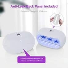 树脂专用紫外线灯，360°环形双层设计，可调节时间（1/3/5分钟），56颗LED高功率紫外线灯珠，用于树脂固化，快速固化树脂模具，DIY工艺装饰