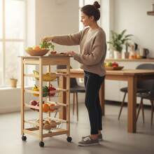 MOBLEKIT Storage Carts - Madera Natural - View 6