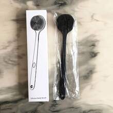 The Long -Handed Silicone Bathing Brush In Line With Ergonomics -Soft, Non -Irritating Bristles, Deep Cleaning And Mild Massage, Sterile, Easy To Clean, Enhanced Soap Or Gel Produce Foam, Suitable For All Skin Types Of Durability - 彩色 - 查看 3
