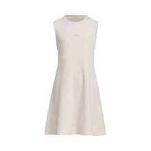 Adidas 两件套女童舒适休闲长袖卫衣和无袖连衣裙，春秋季 - 芝麻土 - 查看 3