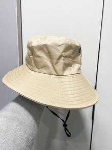 1 件，全新，户外，防水，渔夫帽，女士，男士，可折叠，太阳帽，夏季，度假，旅行，沙滩，防晒，钓鱼帽，男士帽子 - 1pc-卡其色 - 查看 14