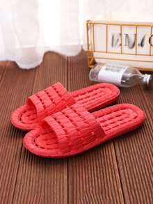 Eva Hollowed-Out Leaky Anti-Slip Slippers For Couples, Summer Bath Flip-Flops For Home Use, Anti-Odor And Poop Feel Hollowed-Out Leaky Slippers - Multicolor - View 23