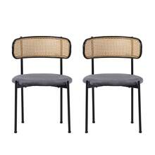 Table And Chair Set (Table And 2 Chairs Included), Tempered Glass Top 80 X 80 X 75 Cm, Modern Table, Galvanized Table Legs, Coffee Table, Grey Chairs, Silver Table Legs - Gray + Silver - View 8