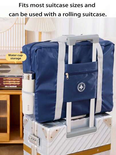 Denna hopfällbara och lätta reseväska med stor kapacitet på 44 x 35,5 x 14 cm kan fästas på handtaget på en resväska. Den är lämplig för semestrar, korta och långa resor och är en idealisk present till kvinnor, män, mödrar, vänner och par. Den är också en idealisk flyttväska, förvaringsväska för hemmabruk och förvaringsväska för flygplatsresor. Bagageväska Duffelväska Övernattningsväska Stor researrangör Kryssningsnödvändigheter Semesternödvändigheter för män Kvinnor