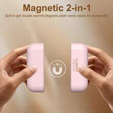 2 pezzi Scaldamani portatili ricaricabili da 3000mAh*2 per uomo e donna, durevoli, riscaldatori per attività all'aperto come campeggio, sci e caccia, accessori invernali essenziali, ideali per Natale, San Valentino, animali domestici, carnevale, decorazioni per feste, primavera/estate, regali per damigelle, camera da letto, spiaggia, viaggio, Festa della Donna, articoli da viaggio, bomboniere per matrimoni, stile Y2K, accessori per auto da donna, decorazioni per la cucina - Multicolore - Visualizzare 5