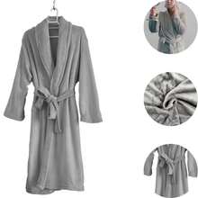 well you want me Adult Winter Microfiber Unisex Bathrobe - Wholesale Colors - Xám - Xem 2