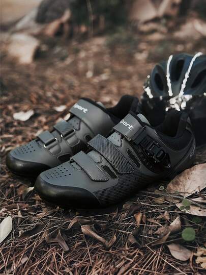 Men's Mountain Bike Shoes Fiber Professional Self-Locking MTB Cleats Footwear Cycling Sneakers Men New Lockable Bicycle Shoes Men Non-Slip Leisure Hiking Dirt Bike Footwear