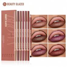 beauty glazed 双头唇线笔，奶油哑光唇线笔和晕染刷，显色度高，持久不脱妆，打造柔滑哑光唇部轮廓妆容 - #116 - 查看 2