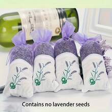 10 piezas de bolsas de fragancia con aroma a lavanda - AromaRelax Delight, bolsillos de malla transparente para refrescar el aire, recuerdos perfectos para fiestas, regalos de vacaciones y decoración del hogar diaria - 10 piezas - Ver 7