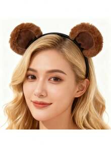 1 pieza Diadema con cuernos de ciervo, accesorio de disfraz de orejas de reno lindo para mujeres, adecuado para Navidad, fiesta de cosplay, regalo, diadema, aro para el cabello, diadema para mujeres, accesorios para la cabeza de atuendos de otoño - Multicolor - Ver 8