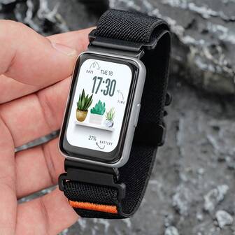 Parachute Nylon Straps Compatible With Samsung Galaxy Fit 3 Replaceable Woven Wristband Compatible With Samsung Galaxy Fit 3 Smart Watch Bracelet Belt