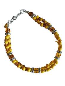 Pulsera Ildé de Oshun, colores que representan amor, prosperidad y dulzura, Este ilde yoruba es perfecto para uso diario, ofreciendo energía positiva y protección, Ideal para devotos, coleccionistas o quienes buscan atraer buena suerte, belleza y armonía - Multicolor - Ver 2