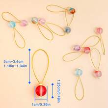 10pcs DIY Knitting Tools - 10mm Frosted Glass Beads Markers, Sweater Pattern Stitch Markers, Row Counters, Closed Rings, Soft Steel Wire Positioners, Knitting Accessories For Beginners