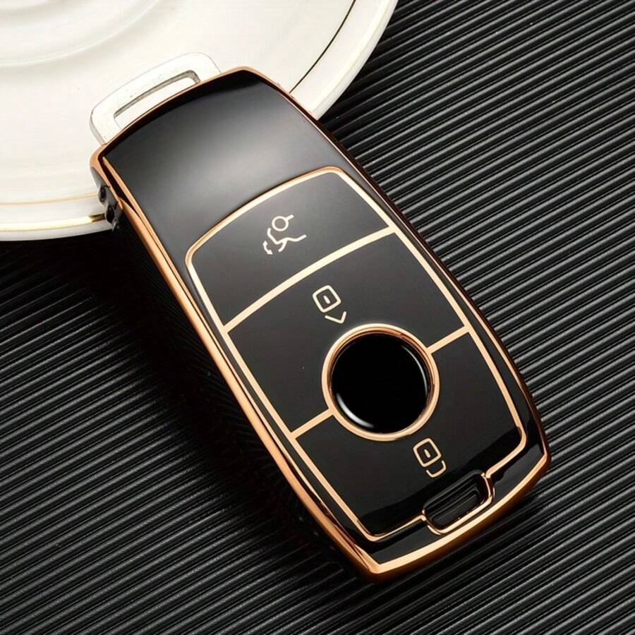 Mercedes-Benz Key Fob Cover, New Model Specially For Mercedes-Benz A/B/C/E-Class/GLS/GLC/GLA/GLK/CLS/CLA/AMG, TPU Full Protection Key Chain - Mercedes-benz Key Pouch - View 1