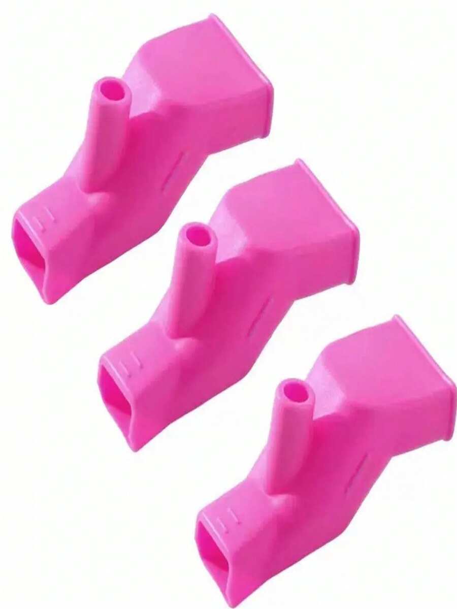 1pc/2pcs/3pcs Silicone Faucet Extender - Splash-Proof, Hose Adapter For Bathroom & Kitchen Sinks - Available In Blue, Green, Pink - Multicolor - View 1