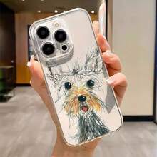Carcasa transparente con estampado de lindo patrón de cachorro para iPhone 16, 15, 14, 13, 12, 11, PLUS Pro max, resistente al desgaste y a la caída, versátil en moda, regalo sorpresa para niñas. - Color mezclado 1-472 - Ver 6