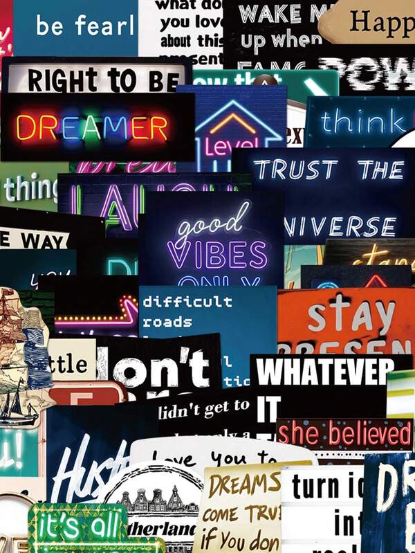 SCXXBSW 50 piezas Pegatinas de graffiti, pegatinas de dibujos animados creativas adecuadas para libretas, fundas de teléfono, portátiles, computadoras, equipaje, decoración de refrigeradores