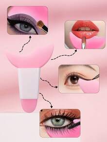 9件套眼线睫毛彩妆工具套装 + 眼线刷 + 睫毛刷，附赠收纳袋，可重复使用的硅胶眼部彩妆工具，完美眼线和眼影模板，唇彩和高光涂抹器，免洗美妆工具，完整的眼唇彩妆套装，化妆尺，简易化妆工具 - 2件/1件，价格实惠，圣诞礼物，化妆品，化妆工具，物美价廉，礼物，女士礼物，圣诞礼物