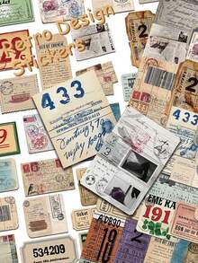 50 adesivos de vinil com design retrô para celular, laptop, scrapbook, mala, guitarra, faça você mesmo, grafite, estéticos, presentes criativos.