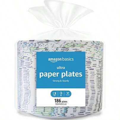Ultra Paper Plates, 10 Inch, Disposable, 44 Count