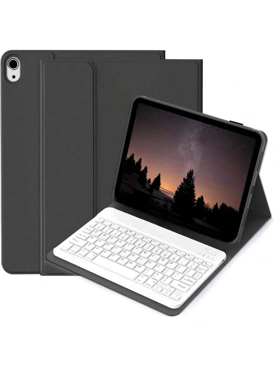TenYide 键盘保护套适用于荣耀Pad X8/X9 11英寸/X8A/8 12英寸/9/7/X8 PRO、Mate Pad 10.4英寸/Pro 11英寸/11.5S英寸/11.5英寸/SE 10.4英寸/SE 11英寸/T10/11英寸/T10s、Tab P11/P11 Plus等，平板电脑保护套带键盘功能、支架功能、折叠功能，搭配平板电脑专用磁性蓝牙键盘，多种颜色可选，不适用于X9 11.5英寸2025