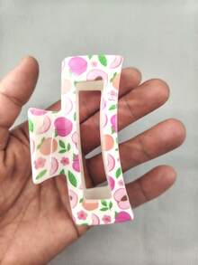 1 Stück/2 Stück/3 Stück Minimalistische hochwertige elegante quadratische Kunststoff Haarklammern für Damen, vielseitig für den täglichen Gebrauch und die Verwendung unter der Dusche, Winterhaaraccessoires, modische Haarspangen