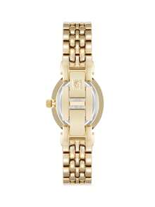 Anne Klein Women's Oval Faceted Quartz Bracelet Watch Perfect Gift For Her - Gold - View 3