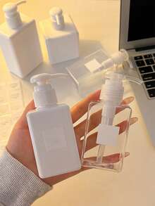 1pc Refillable Liquid Soap Dispenser Bottle, Pump Style Empty Bottle For Shampoo, Body Wash, Moisturizer, Multi-Size 100ml/150ml/250ml/450ml Small Lotion Bottle, Suitable For Dorm, Hotel, Home Laundry Detergent Storage, Transparent PET Material, And Reusable Refillable Bottle Pump Bottle Lotion Dispenser Travel Size Bottle Leak Proof Bottle - Clear - View 6
