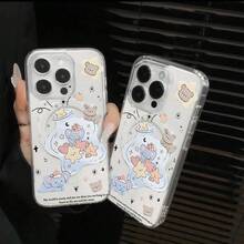 Graffiti transparent phone case, supports wireless charging, anti drop magnetic suction case, suitable for  16/16E/16 Pro/16 Plus/16 Pro Max/15/15 Pro/15 Plus/15 Pro Max/14/14 Plus/14 Pro/14 Pro Max/13/13 Pro/13 Pro Max/13 Mini/12/12 Pro/12 Pro Max/12 Mini/11/11 Pro/11 Pro Max/X/XS/XR/XSMAX,OPPOREALME14PRO/14PROPLUS/EP1/REALME12PLUS/REALMENARZO7OPRO/REALME12/REALME13/P2PRO/REALME13PRO/REALME12PROPLUS,  MOTOEDGE5OFUSION/G85, MOTOG45/G34 models, made of TPU+acrylic+magnet materials, are suitable for birthday gifts, New Year gifts, Easter gifts, Halloween gifts, for friends and family. - transparente - Ver 2