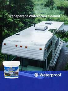 Clear Waterproof Sealant RV Leak Repair Adhesive Heavy-Duty Roof Pipe Sealant Clear Crack Filler Water-Based Adhesive DIY Gutter Repair Kit Multi-Surface Adhesive Quick-Dry Emergency Repair - Multicolor - View 12