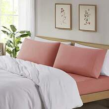 Empyrean Bedding - Funda de Almohada de tamaño estándar, Fundas de Almohada de Microfibra Suave, Fundas de Almohada Ultra refrescantes, Resistentes a Las Manchas y a la decoloración, Color Gris(Misty Rose Queen) - Multicolor - Ver 3