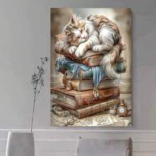 1pc DIY Diamond Painting Kit - Portrait Of A Woman, Home Decor, Full Drill, 30*40cm/40x50cm - Multicolor - View 9