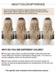 渐变蝴蝶22英寸长假发，合成刘海，100%进口化纤发丝，100%天然发丝，适合角色扮演、节日、Y2K、万圣节等场合。 - 漸層 - 查看 5