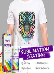 JUE FISH Sublimation Coating Spray, Durable, Stain-Resistant, Multi-Purpose, Good Adhesion For Clothing Heat Transfer Printing