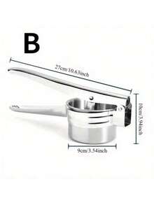 Stainless Steel Potato Presser Vegetable Juicer Masher Kitchen Cooking Tool Fruit Ricer Utensil - Silver - View 4